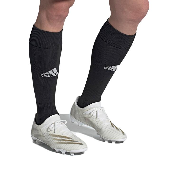 Adidas X Ghosted 3 Round Toe Lace-Up MG (Rubber Short Studs) Artificial Grass Ultra-Fiber Non-Slip Wear-Resistant Soccer Shoes Men Soccer Shoes FW3543