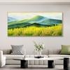 Decorative Painting of Landscape Banner with Backing To Attract Wealth Canvas Painting Green Mountain Posters for Living Room