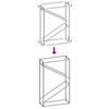 Firewood Rack White 60 x 25 x 100 cm Cold Rolled Steel