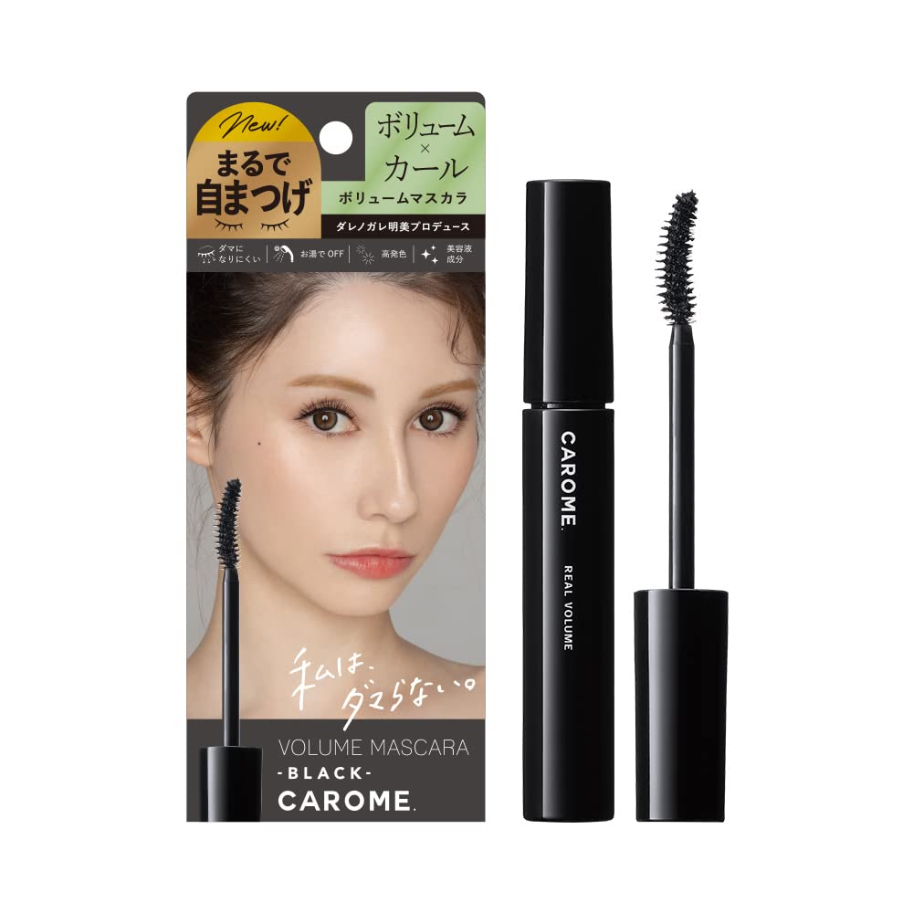 

Тушь Real Volume Black Renewal от Akemi Darenogare Водостойкая CAROME. [Чернить]