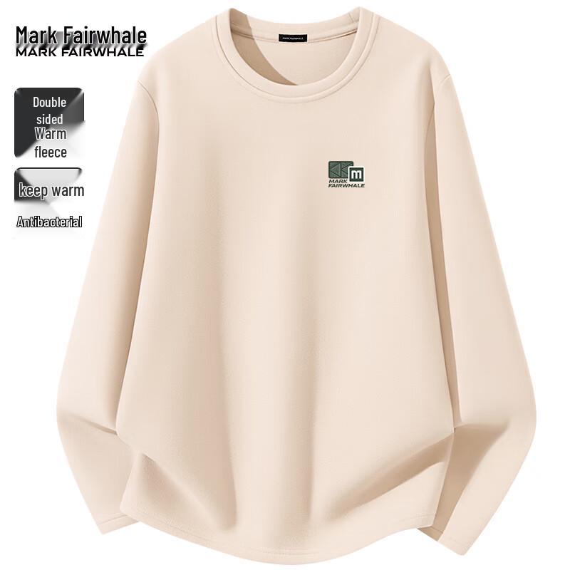 Mark Fairwhale Men's Double-Sided Velvet Thermal Long Sleeve T-Shirt