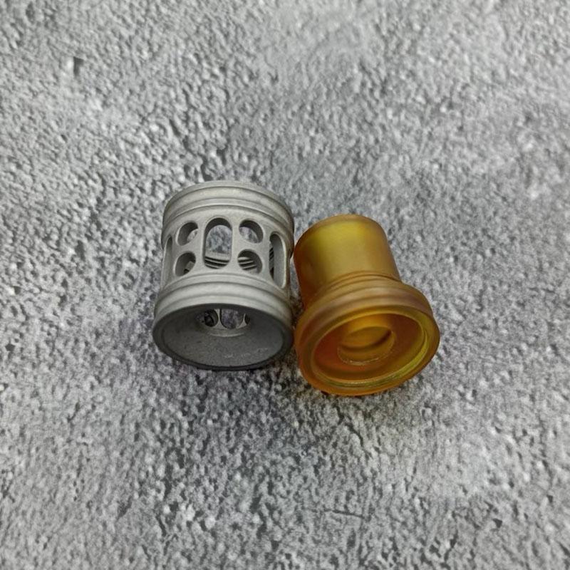 2in1 PEI Titanium Alloy DIY Knife Beads Lanyard Pendants Umbrella Rope Pendant EDC Woven Paracord Lanyard Knife Accessories