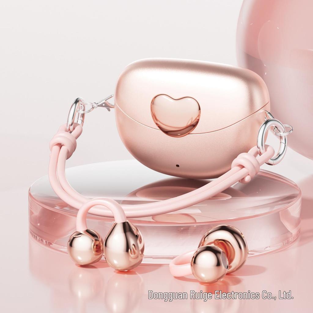 Smart M106 Heart-shaped Open Ear Clip Bluetooth Earphones