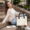 Floral Print Ladies Casual Daily Tote Bag Fashion Lightweight Portable Shopping Shoulder Bag for Women
