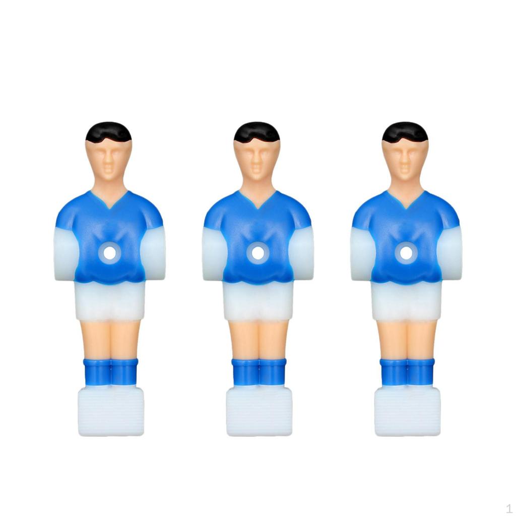 3 Pieces Soccer Table Mens Player Figures,Soccer Foosball Accessories