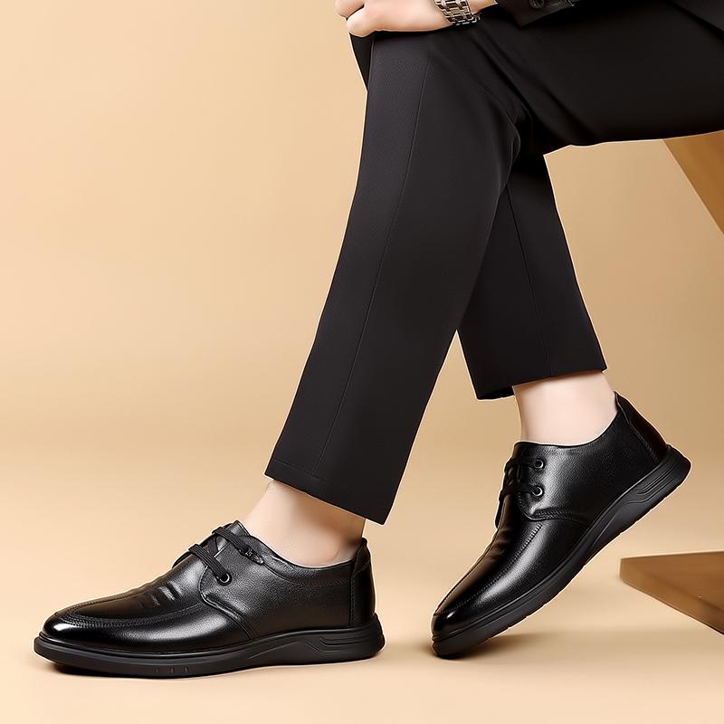 Fashion Classic Handmade Man Oxford Shoes Wedding Dress Shoes Genuine Leather Men Business Formal Flats High Quality Men's Casual Shoes