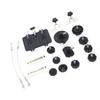 13pcs/Set Steel Quick Connection for Most Compressed Air Brake Bleeder Adapter of Vehicles Brake Bleeder Adapter Bleeder Adapter