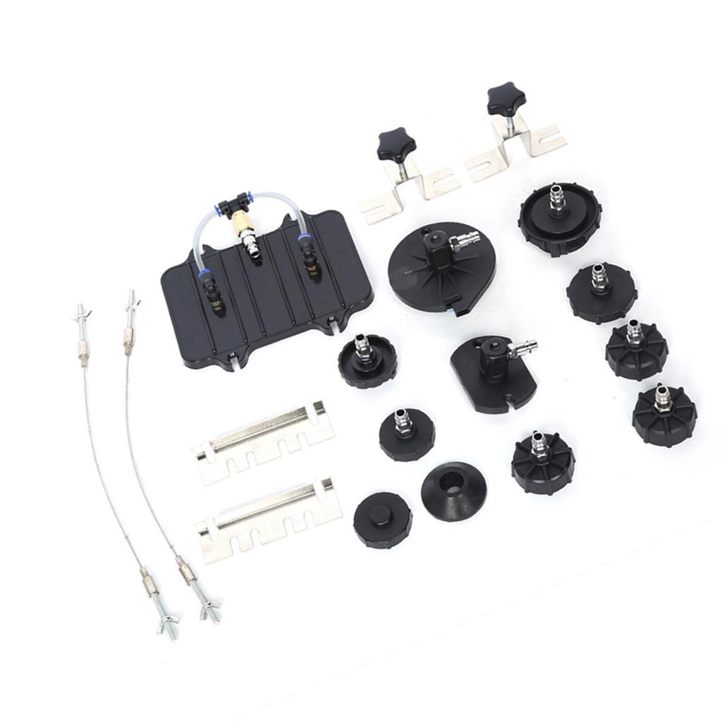 13pcs/Set Steel Quick Connection for Most Compressed Air Brake Bleeder Adapter of Vehicles Brake Bleeder Adapter Bleeder Adapter