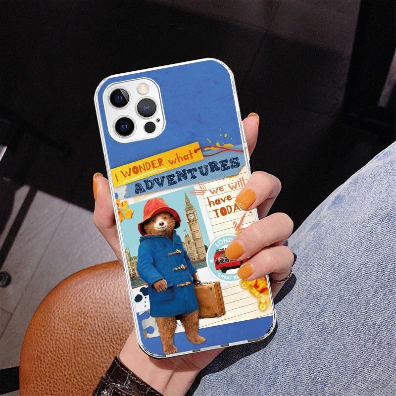 Cute P-PaddingtonS Bear Phone Case For iPhone 13 12 Mini 11 Pro Max XS XR X SE 7 8 Plus 5S 5 6S 6 Gift Print Cover Fundas