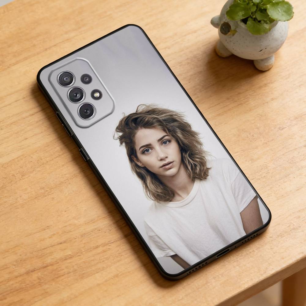 

Actor E-Emily Rudd Phone Case For Samsung Galaxy A73,A72,A71,A70,A52,A51 Others Soft Black Cover Samsung a73 5g
