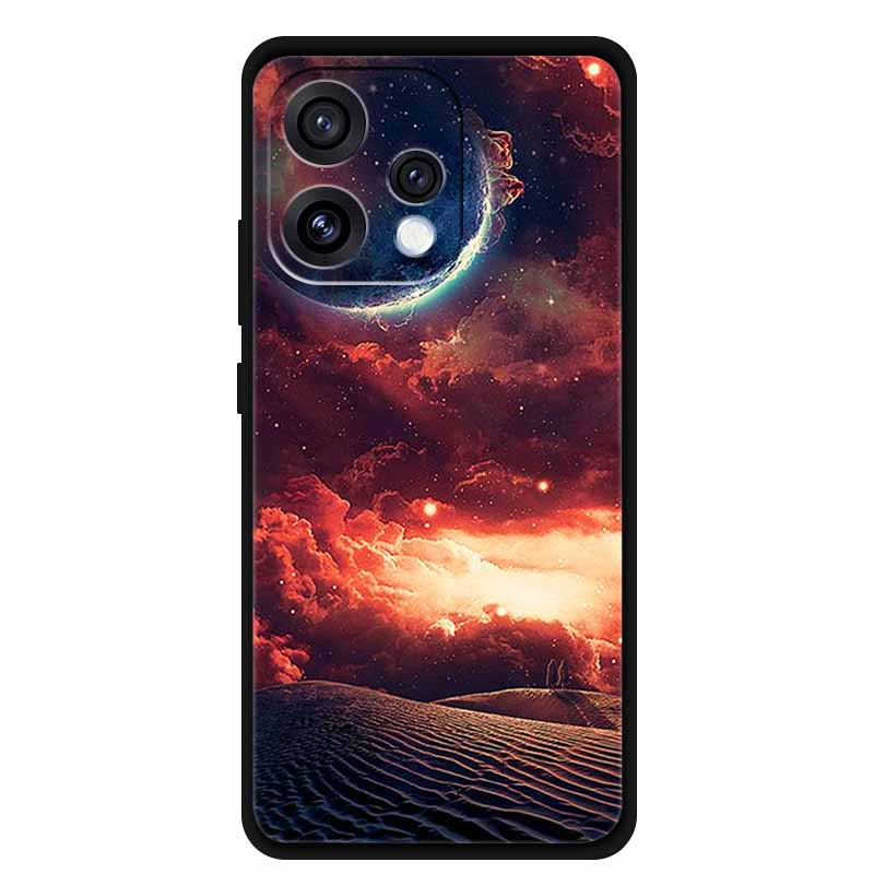

Для Oppo Reno 15 15c Чохол Свіжа Квітка М який Силікон ТПУ Чохли для Телефону для Reno15 Reno15C Ударостійкий Крутий Вовк Тварини Захисний For Reno 15 Global