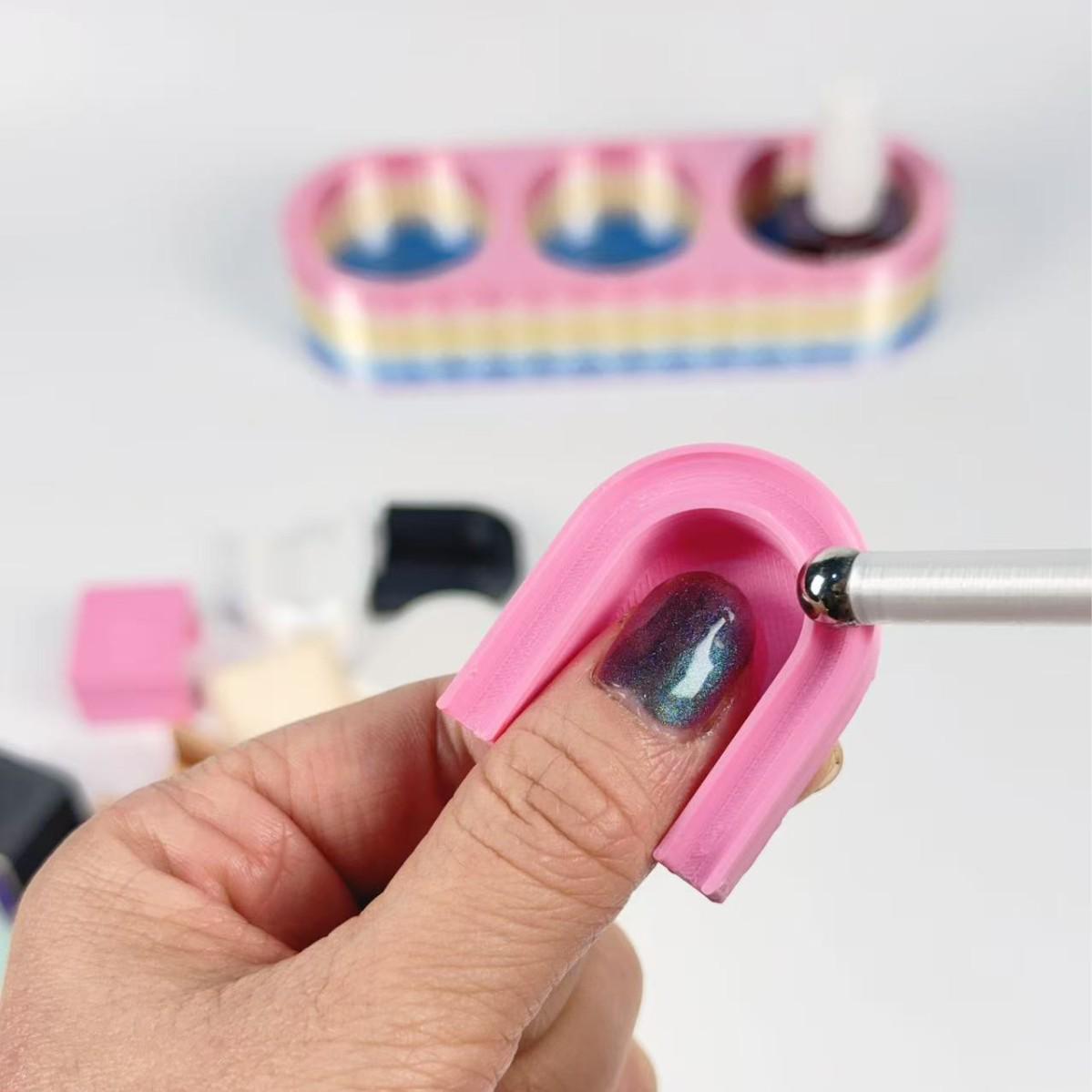 Cat Eye Glass Bead Nail Art Tool 3.0 - Beginner s Helper White