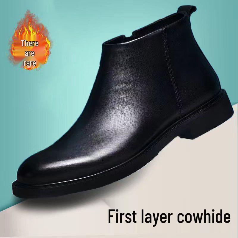 

Martin Winter Men s Genuine Leather Boots, Korean & British Style, High-Top, Plus Velvet Warmth, Trendy Adult Footwear. Default Item
