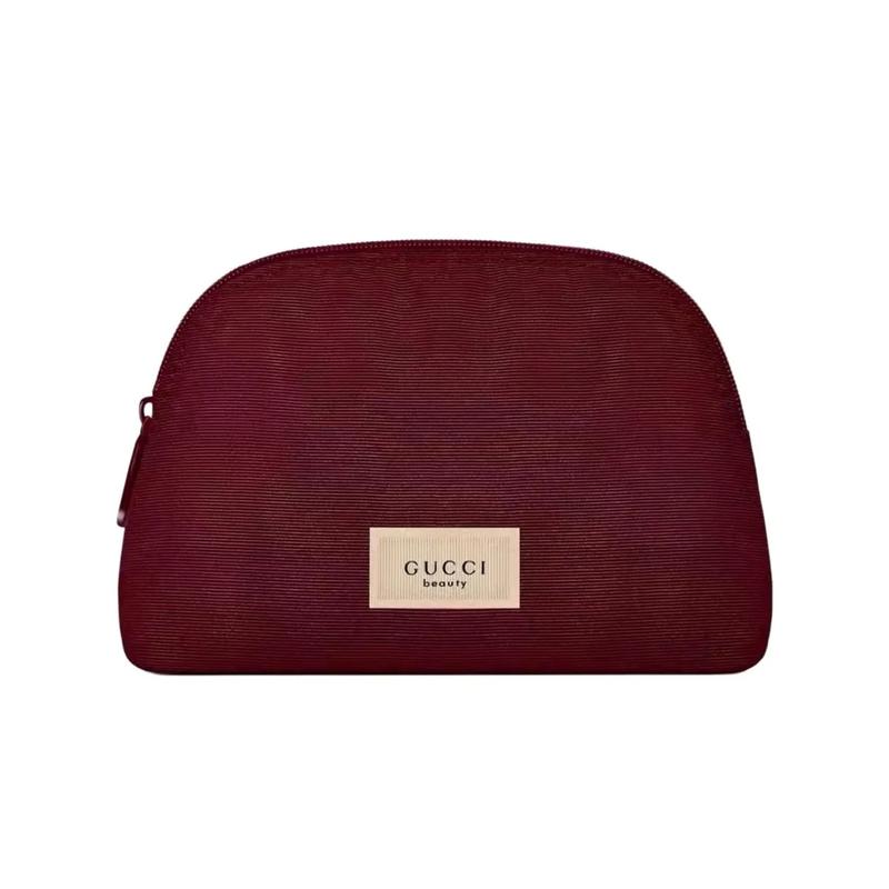 Gucci Cosmetic bag/toiletry bag [Customized Bag] Caramel Bear Year of the Horse limited CNY doll, portable storage, red polyester fiber Caramel Bear