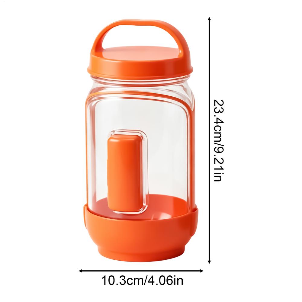 Meal Prep Jars Leak-Proof Clear Food Canisters Food Storage Container For Home Kitchen Daycare Meal Prep Travel Camping оранжевый