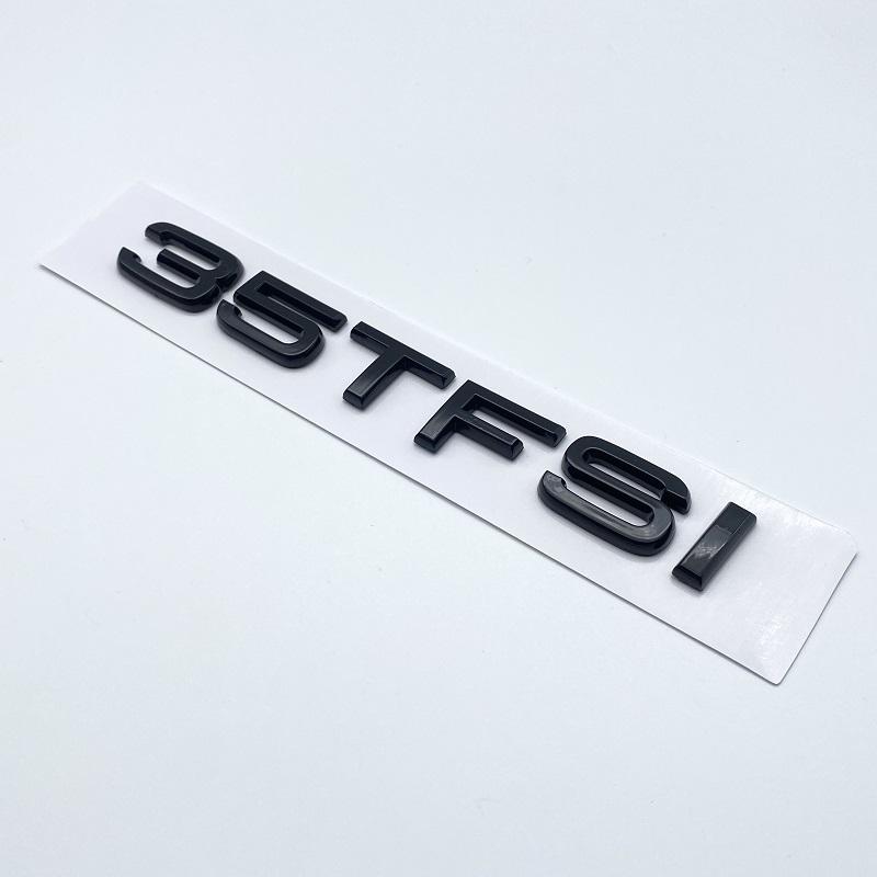 Chrome Glossy Black ABS Letters Numbers 30TFSI 35TFSI 40TFSI 45TFSI 50TFSI Emblem for Audi A3 Car Rear Trunk Logo Sticker