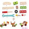 Wooden Nut Screw Disassembly Assembly Toolbox Toys Simulation Repair Carpenter Tool Creative DIY Pretend Play Set For Children
