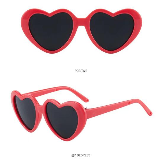 Heart Sunglasses for Dolls, Cute Pet Glasses for Stuffed Animals, Dress Up Accessories for Porch Goose Statue, Toy Eyewear for Kids