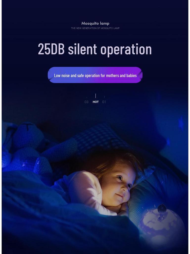 Outdoor LED Mosquito Fly Trap Lamp - Hanging Vertical Pest Control for Restaurants, Workshops, and Farms