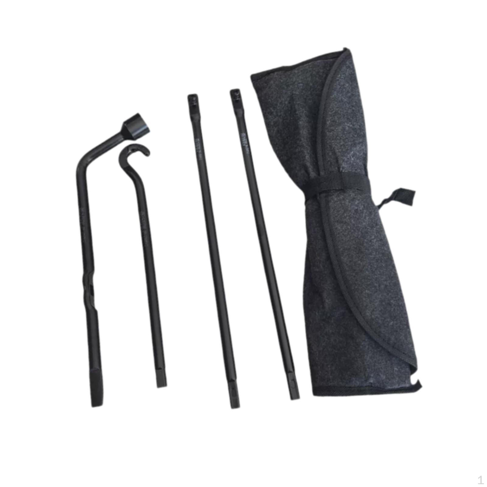 Spare Tire Tool Kit Wheel Lug Wrench Sturdy Garage Vehicle Tyre Repair Tools Heavy Duty Manual