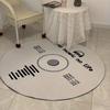 CD Carpet White Round Creative Floor Mat Full Body Mirror Carpet Large Area Rugs Living Room Carpet Rug For Bedroom Home