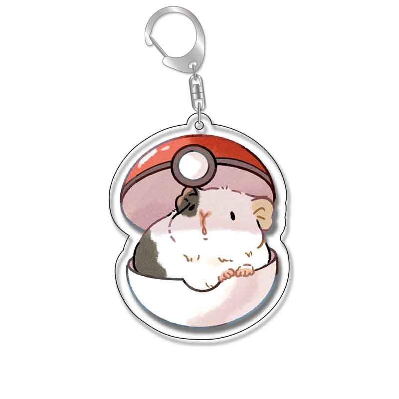 Cute Hamster Acrylic Keychain - Phone, Bag, & Accessory Charm 5.5cm