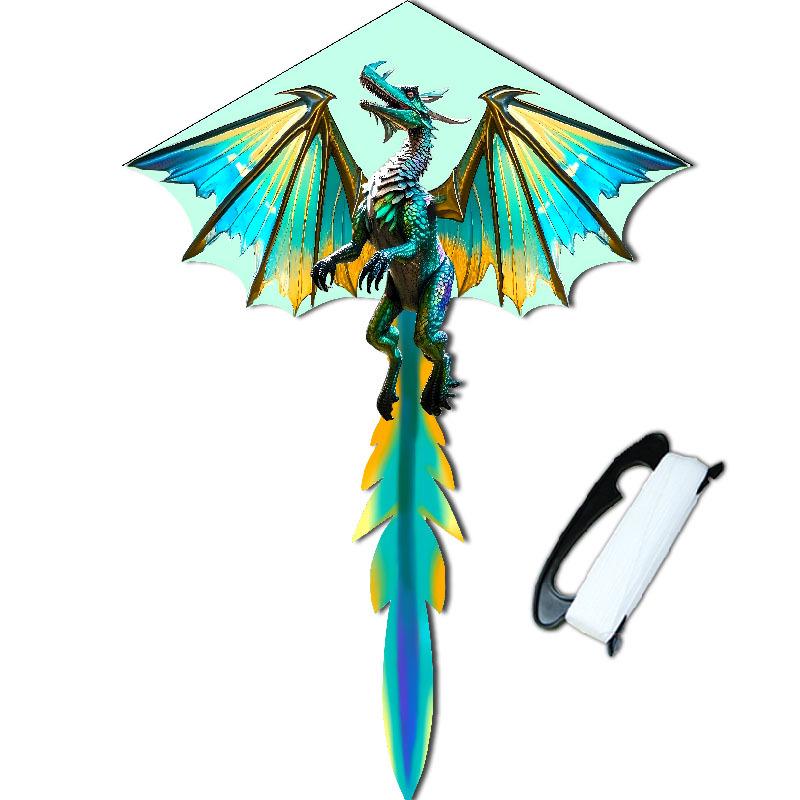 Pterodactyl Dinosaur Kite - Children's Cartoon Dragon Kite for Outdoor Fun