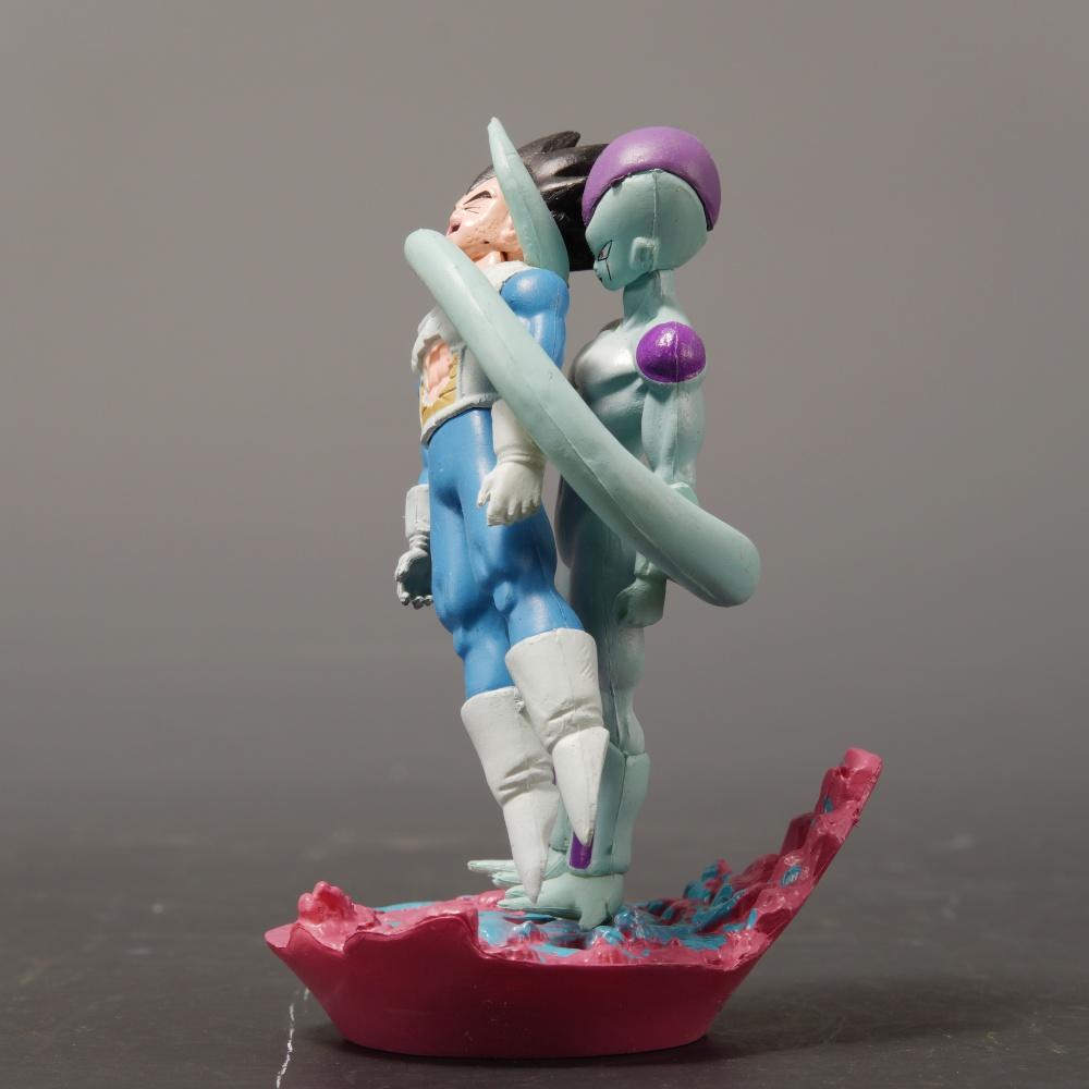 9cm/3.54in Anime Figure Frieza VS Vegeta Action Figures Pvc Statue Collection Model Toys Gifts