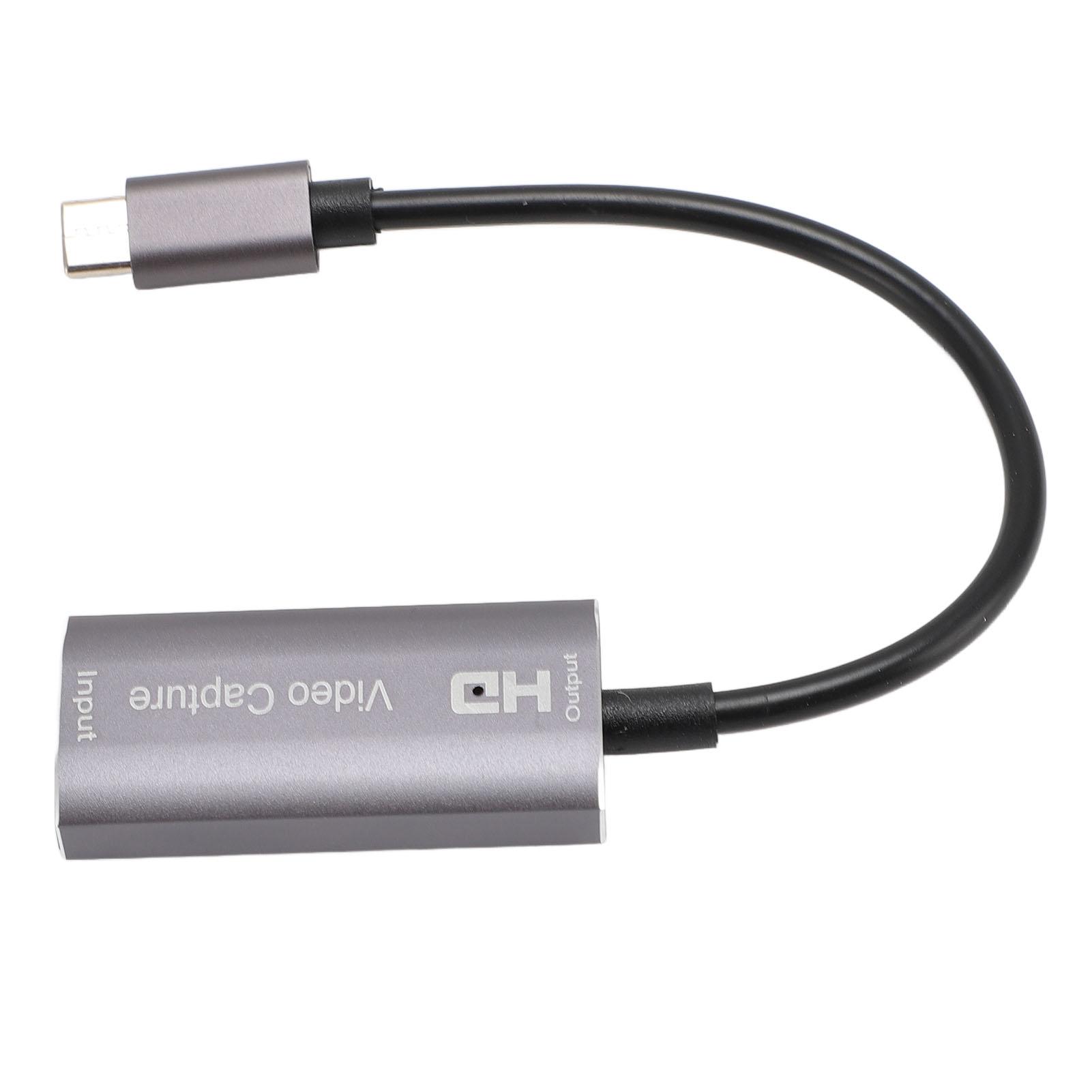 

Type C to HD Multimedia Interface Video Capture Card Professional 4K 1080P Video Capture Card Supports for VLC for OBS