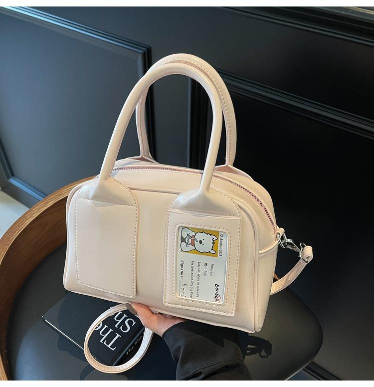 

Премиальная сумка для боулинга женская 2025 новая популярная повседневная наплечная сумка кроссбоди сумка-подушка белый