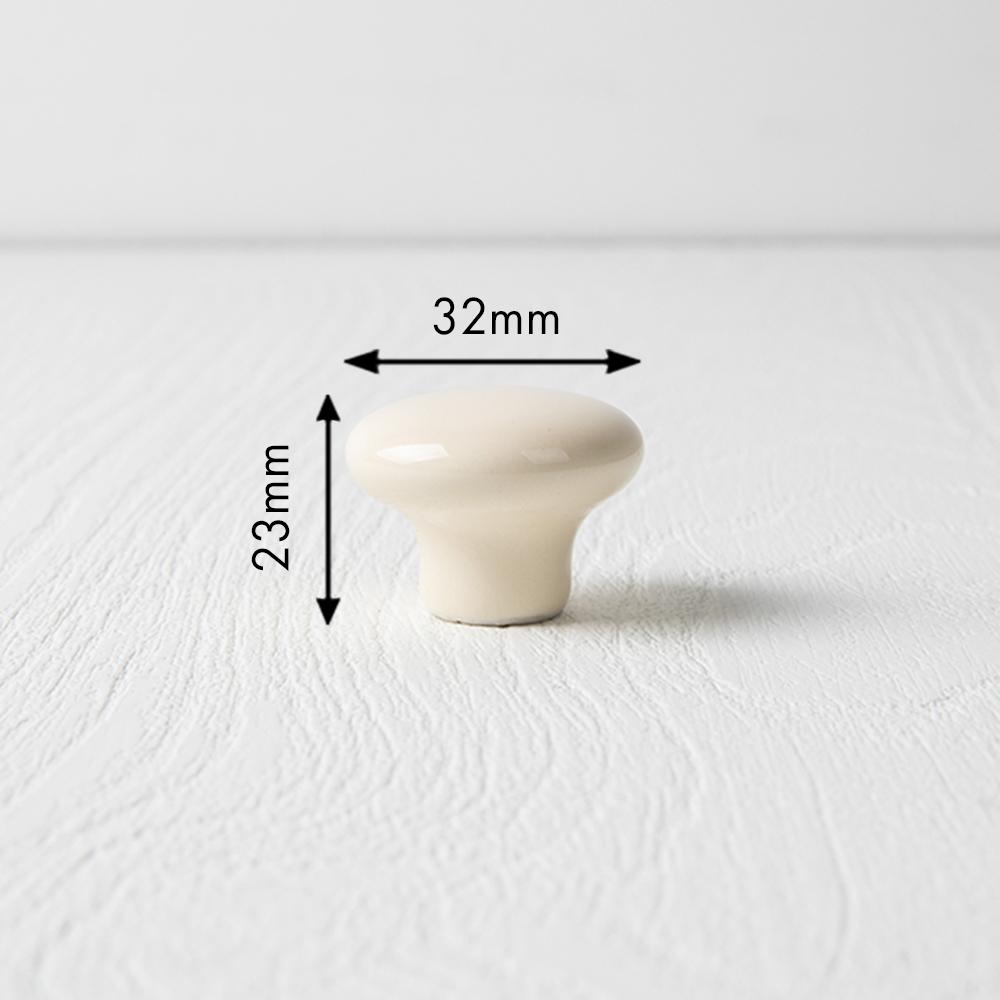 Ferro Fiori Ceramic Knob Handle Pulls for Kitchen and Cabinet, White, Black, Beige Cabinet and Drawer Pulls