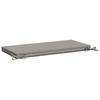 2 piece Bench Cushions SOEST 2 pcs. 100percent  Polyester Grey