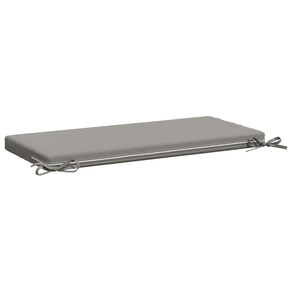 2 piece Bench Cushions SOEST 2 pcs. 100percent Polyester Grey