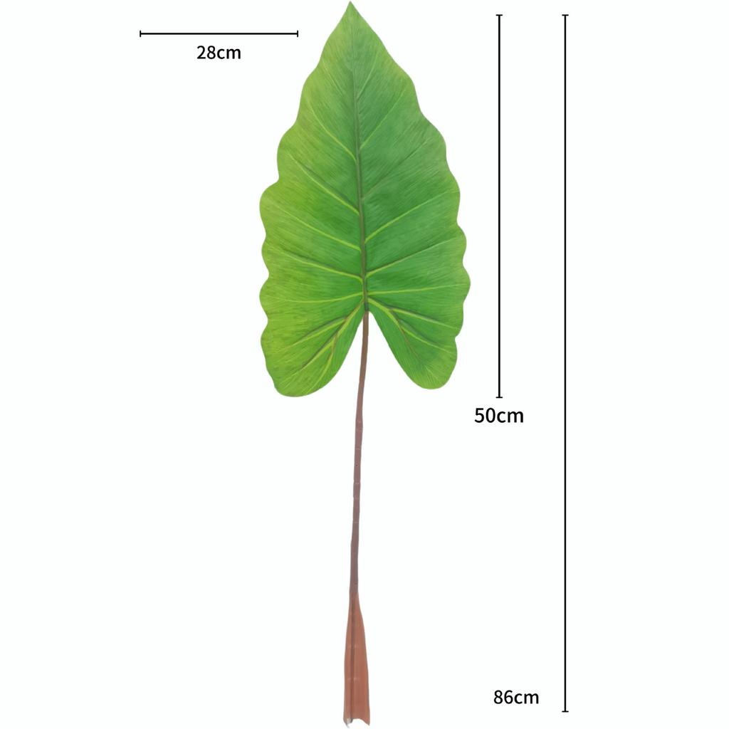 Artificial Caladium Leaves for Wedding, Home Decor, Landscaping, and Photography Props