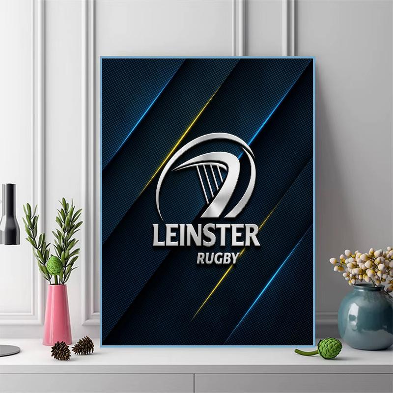 Leinster Rugby 100% Round Full Drill 5D DIY Diamond Painting Embroidery Cross Stitch Rhinestone Décor