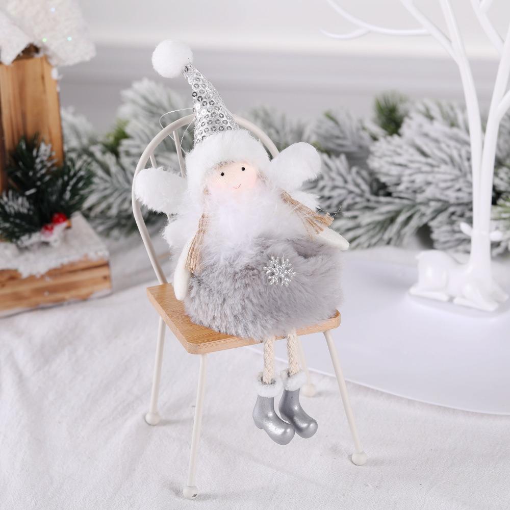 New Christmas Supplies Christmas Feather Angel Christmas Tree Decoration Pendant Small Pendant Christmas