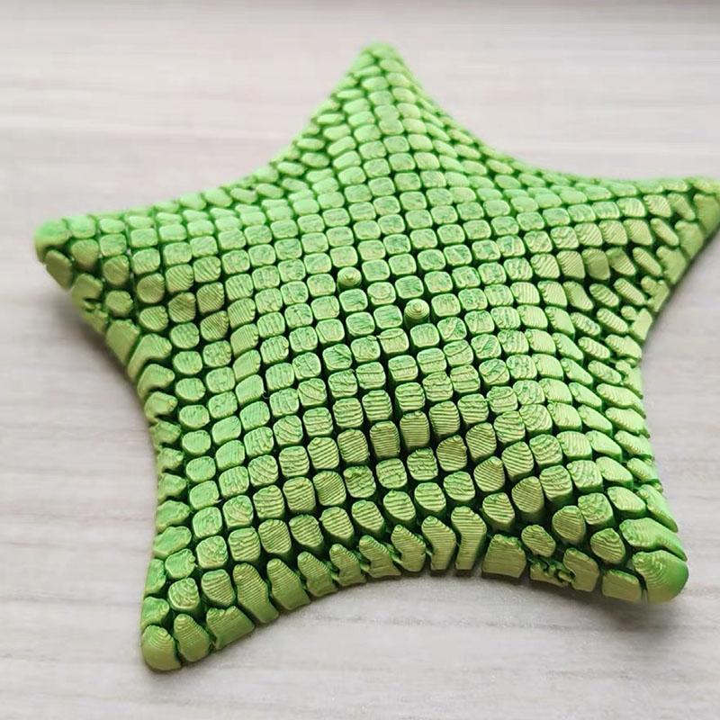 צעצוע Fidget קישוט שולחני גמיש אמנות מודפסת בתלת מימד כוכבת ים מפרקית הקלה על מתח מתנה לילדים ומבוגרים צעצועים ויזואליים