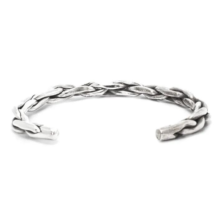 HR 13Bsilver Rope Bangle Bracelet (Silver 925)