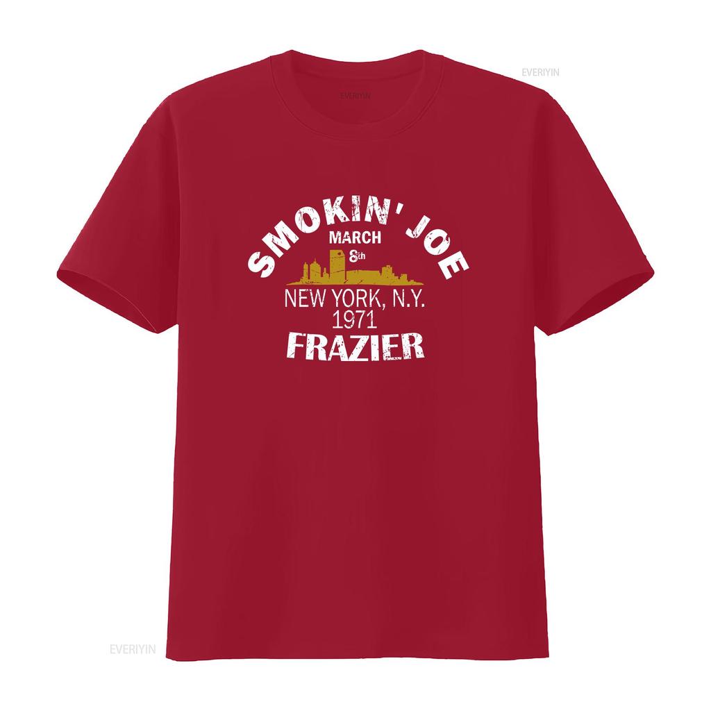 Joe Frazier Active T Shirt Logo Mens Black Funny Size S to 5XL vintage Washed Unisex Breathable designer clothes