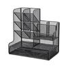 Desktop Pen Organizers with Drawer & 11 Compartments Big Capacity Pen Cup Desk Organizers Makeup Supplies Organizers
