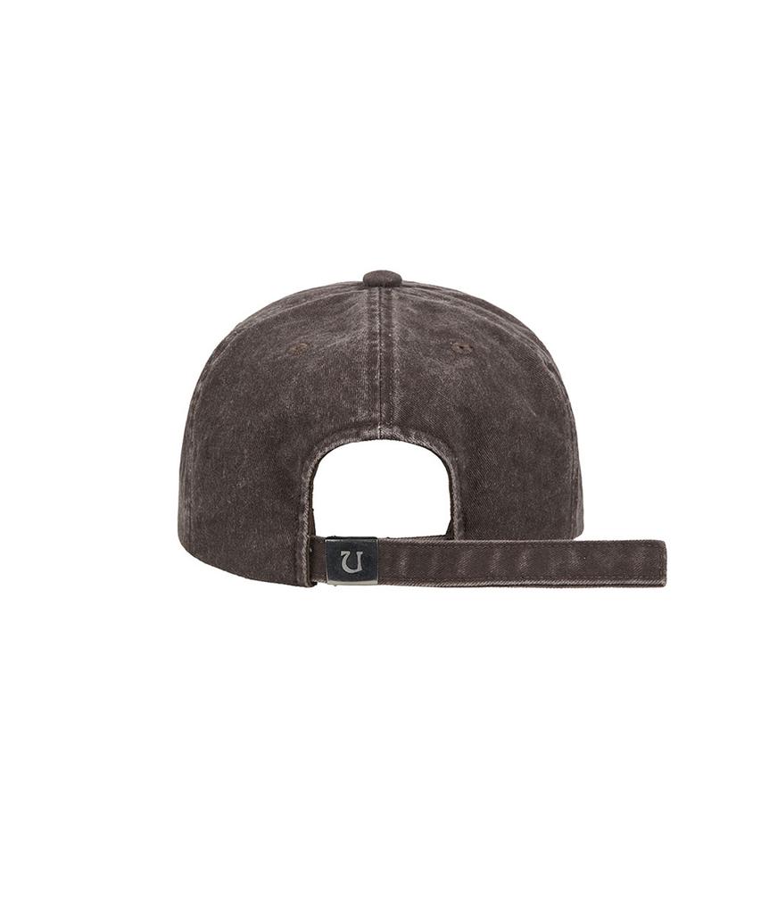 Uusoo Damage 6-Panel Ball Cap_ Washed Brown