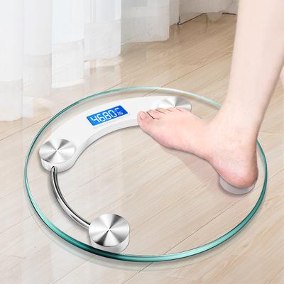 Transparent Bathroom Scales Lcd Electronic Bascula Pesa Digital Smart Scale Bear 180 Kg Body Weight Balance Scales Floor Scales