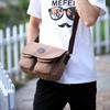 Retro Mens Canvas Messenger Bag With Adjustable Strap For Business Travel