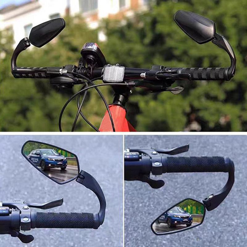 1/2Pcs Bicycle Handlebar Rear View Mirror Mountain Bike Wide Range Back Sight Reflector Adjustable Bike Mirror
