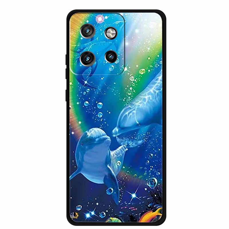 Soft Case For Motorola Moto G75 5G Cover Silicone Print Starry butterfly TPU Soft Phone Cases for Moto G75 Colorful TPU G75 Capa