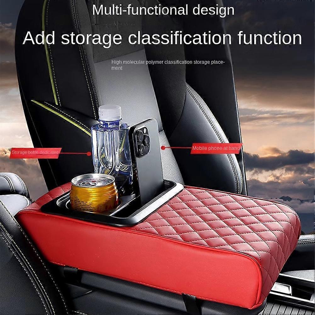 Armrest Box Height Pad Cup Holder for Car Multifunctional Storage