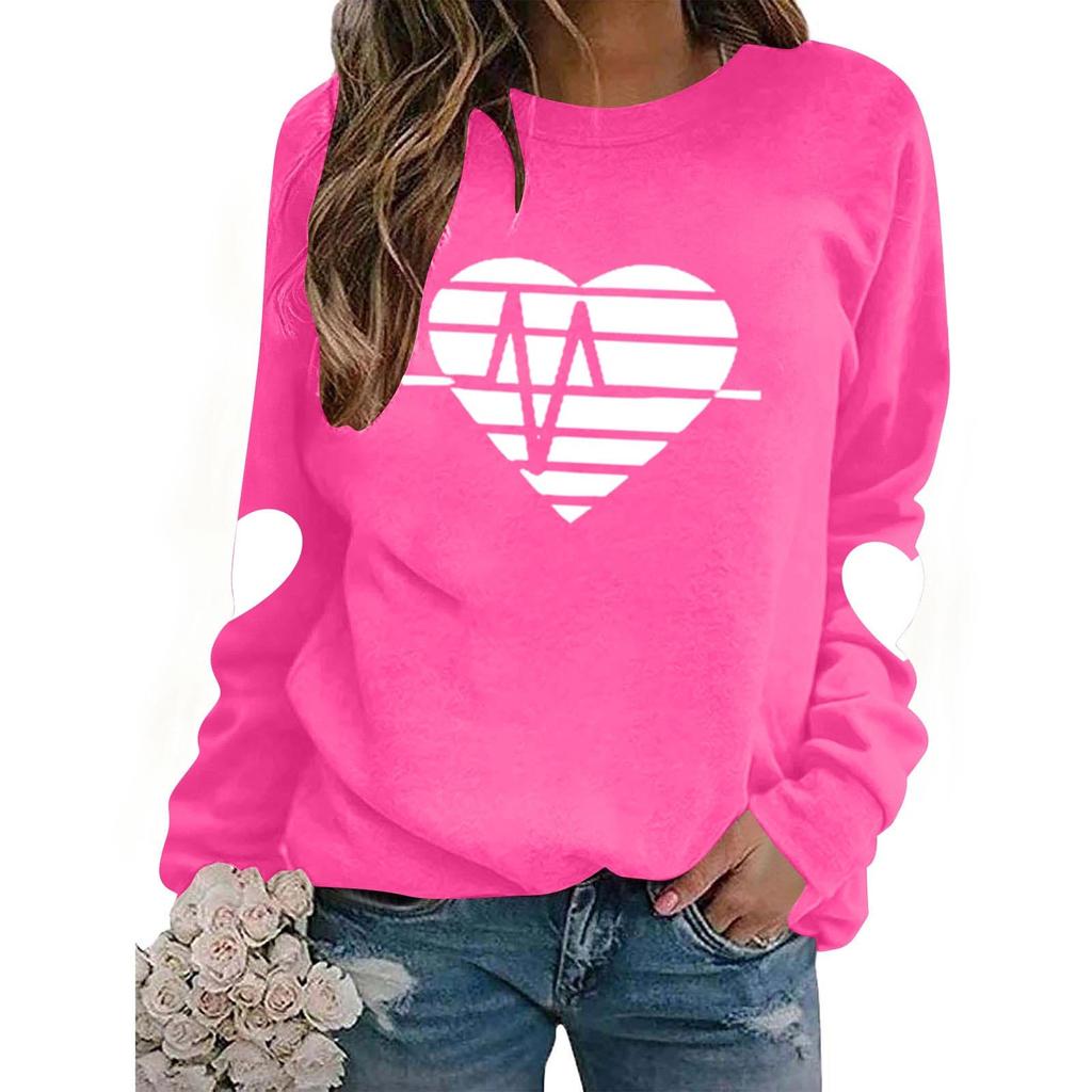 Modisches Damen Oversize Casual Daily Plus Size Langarm Kapuzensweatshirt