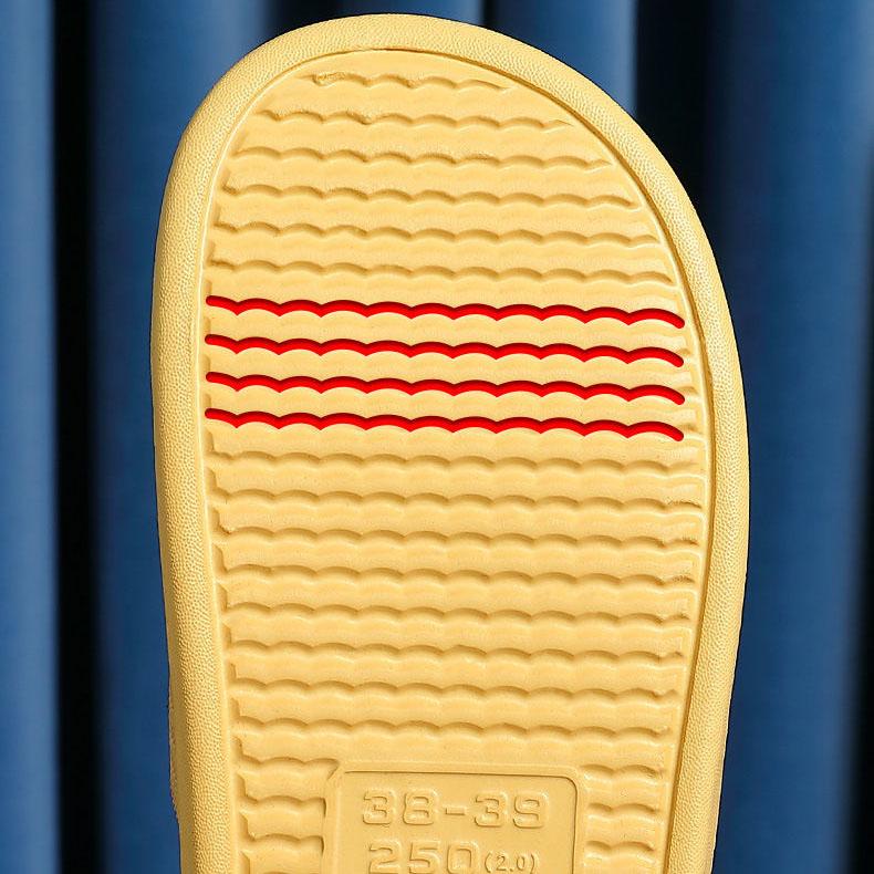 Men's Indoor Plus Size Slippers Spring Summer Outdoor Couple Slippers Women's Solid Color Non-slip Flat Bathroom Slippers