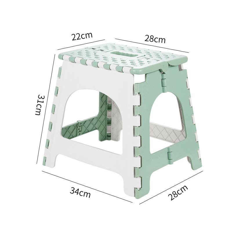 Portable Folding Chair Thickened Plastic Folding Chairs Outdoor Camping Folding Chair Space Saving Household Folding Chair
