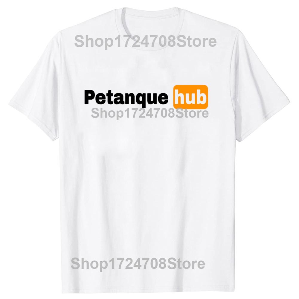 Lustige Boule Petanque Hub Klassische Grafik T-Shirts Herren Damenmode Lässiges T-Shirt 100% Baumwolle Lockeres Oversize T-Shirt